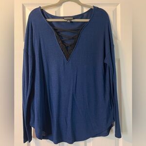 Blue long sleeve top. Size medium.